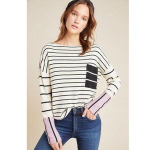Anthropologie Faye Striped Sweater SIZE M new with tag